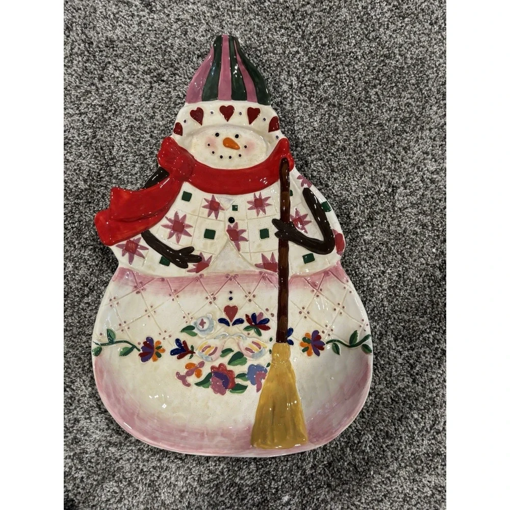 JIM SHORE WINTER FOLK CERAMIC 18